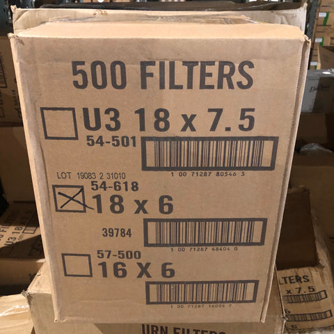 3-Gallon Coffee Urn Filters (18x6)